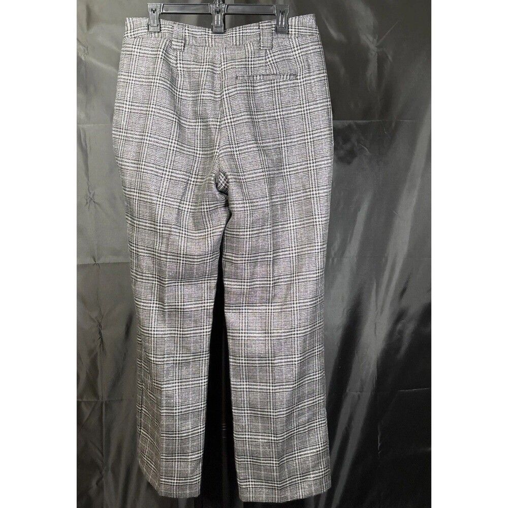 Worthington Woman Pants Plaid Houndstooth Dress Career Side Zipper Size 12 - Picture 6 of 10